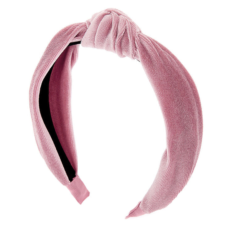 Pink Velvet Headband