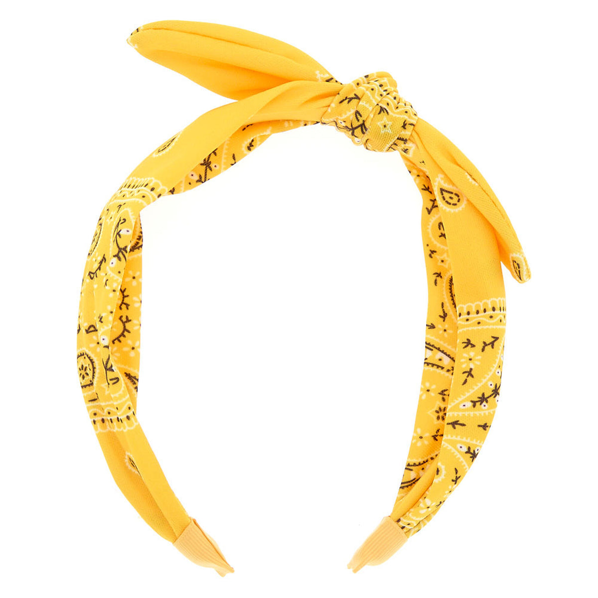 Yellow Bandana Knotted Headband
