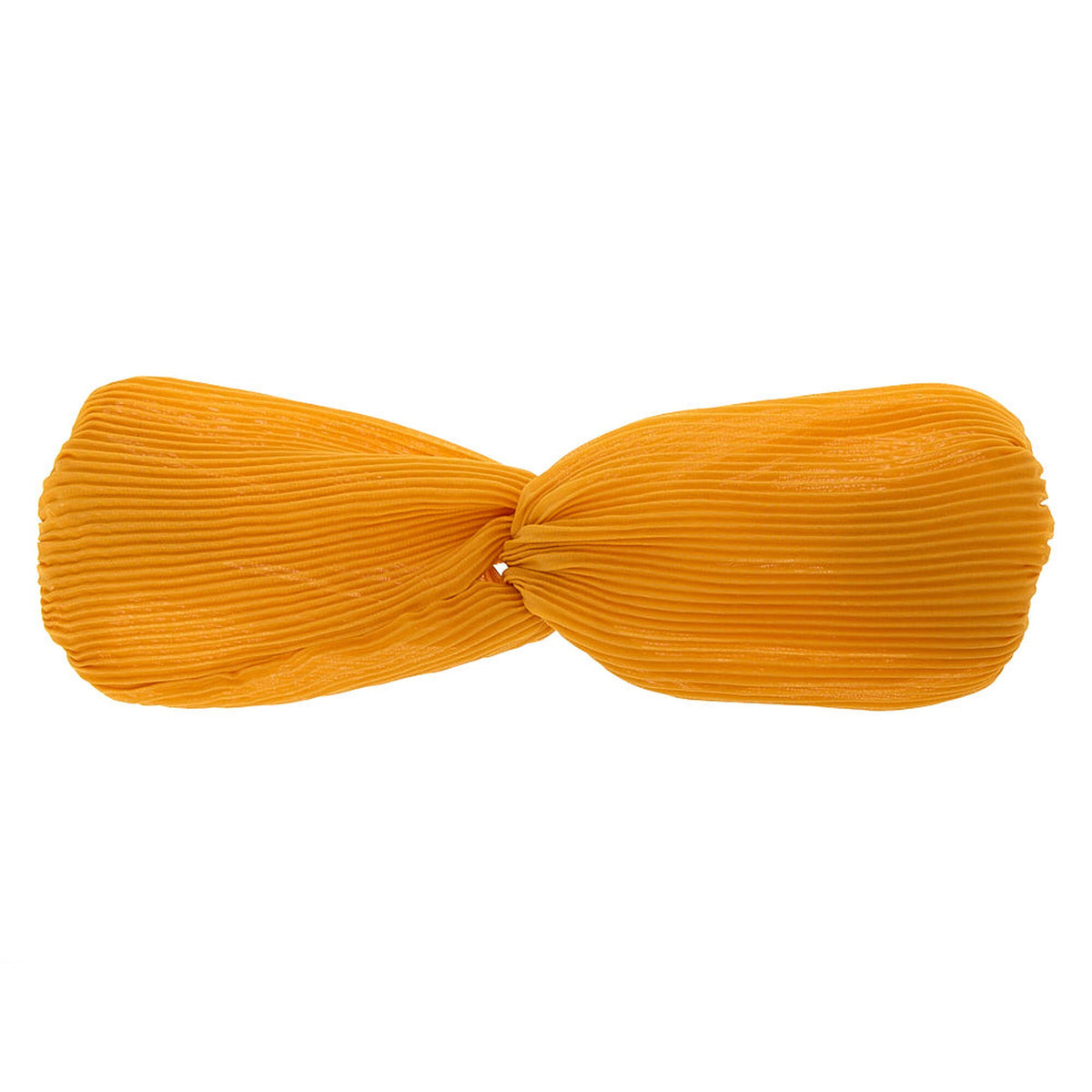 Sunshine Yellow Pleated Headband Wrap