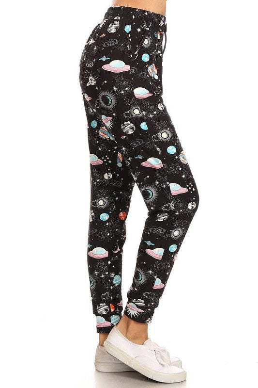 Legging Material Jogger Pant Outer Space