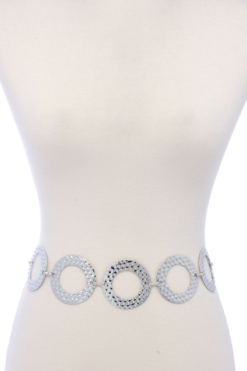 Circle Link Fashion Jewelry Belt |silver or gold|
