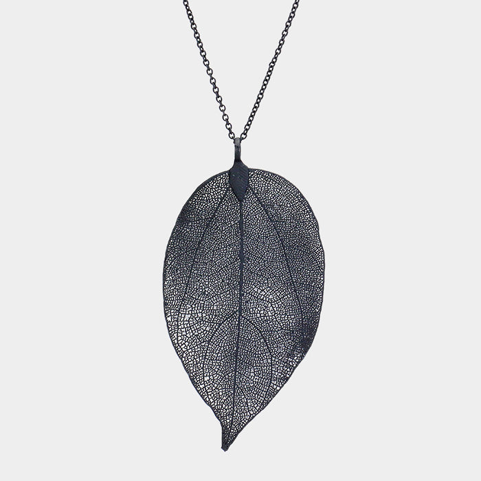 Leaf Pendant Necklace |2 colors|