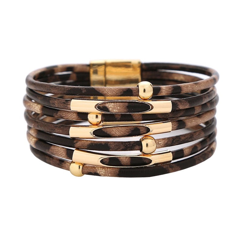 Magnetic Leopard Bracelet |2 colors|