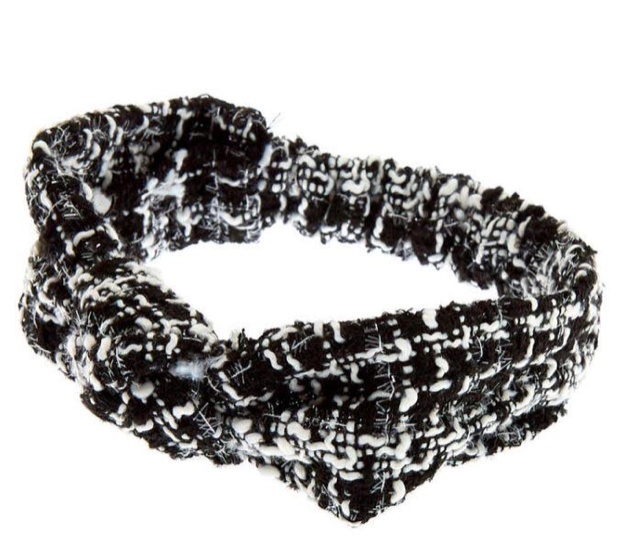 Tweed Knotted Headband Wrap