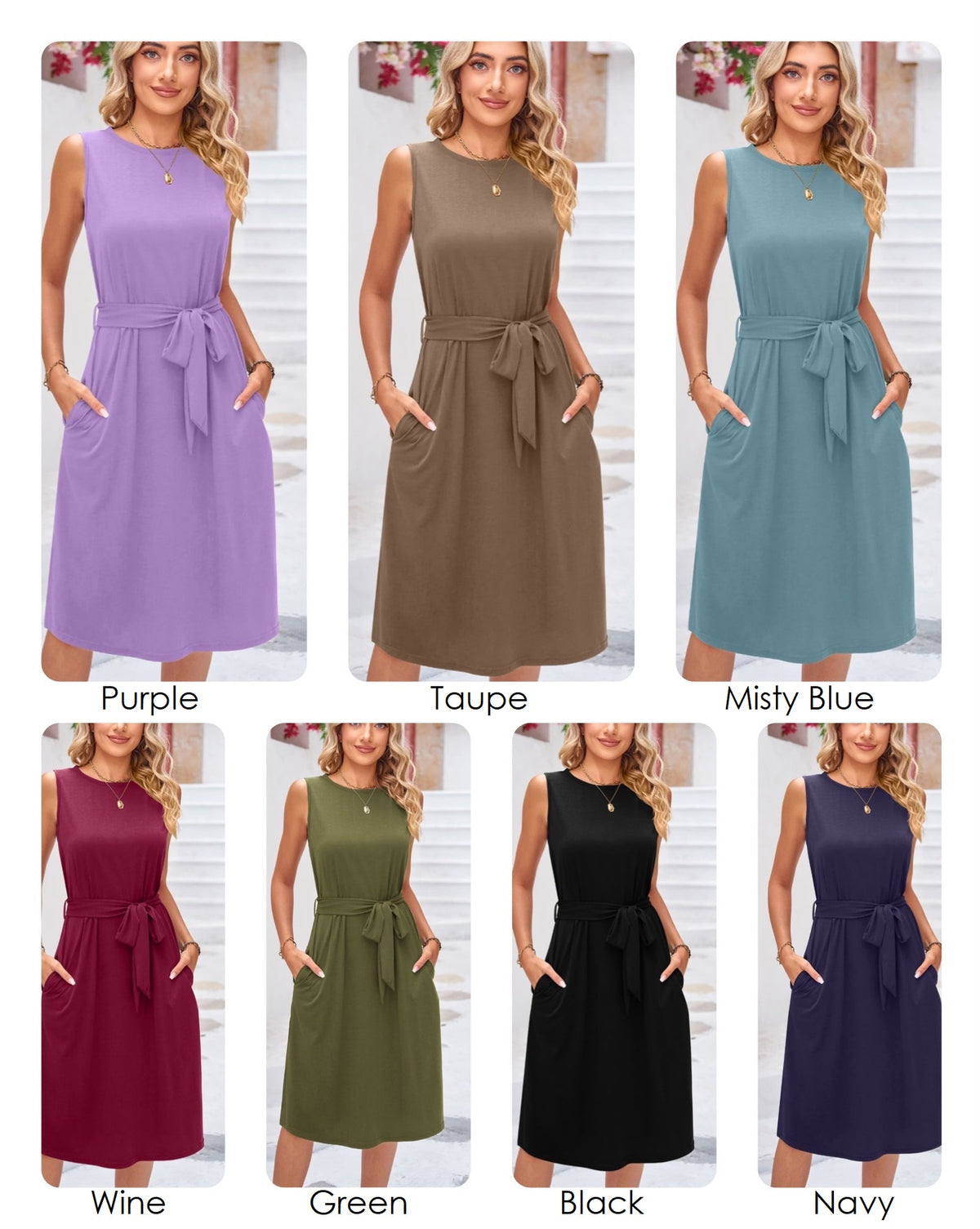Pamela Dress with Pockets | 7 colors |