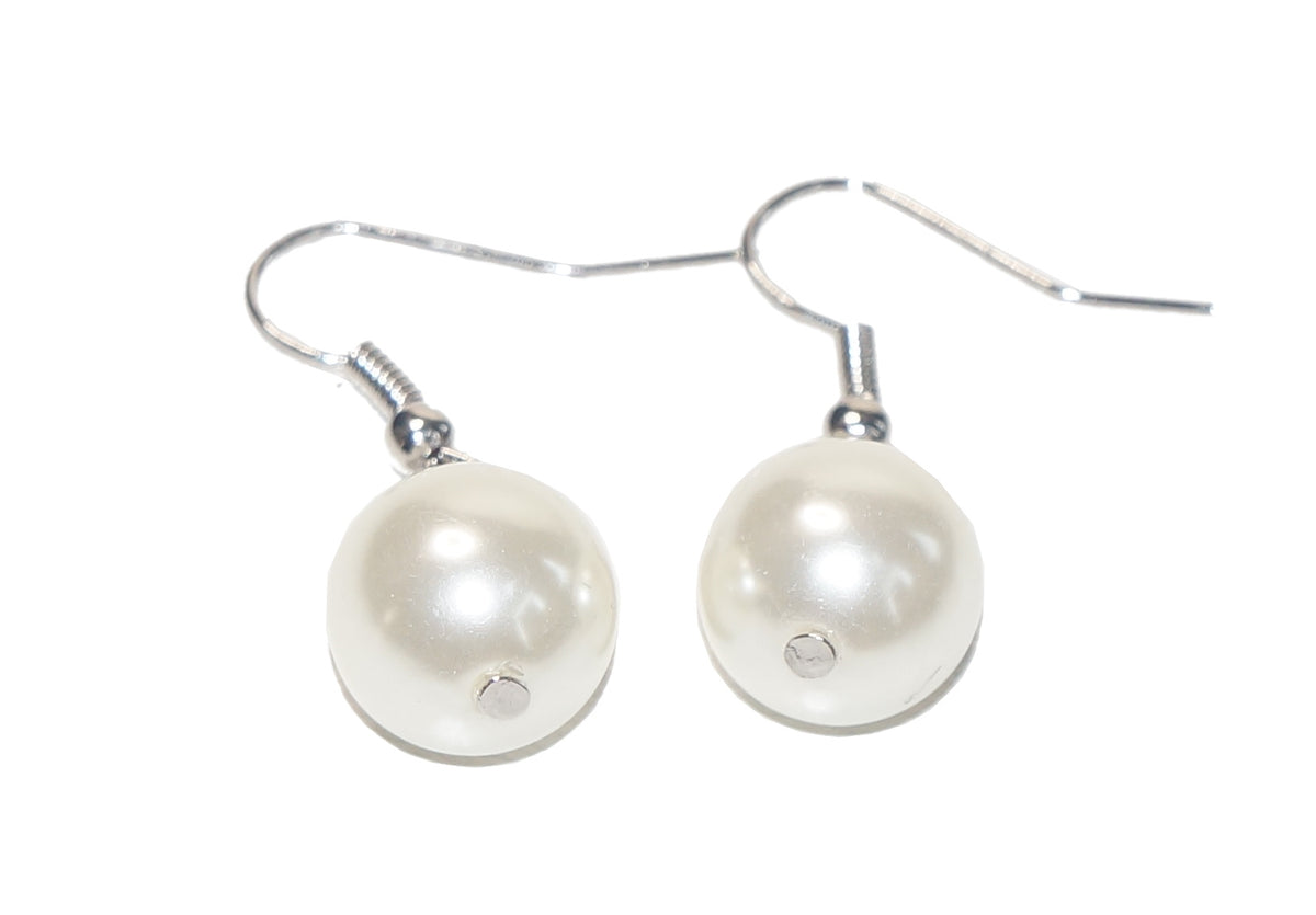 Pearl Tassel Necklace & Earring Set