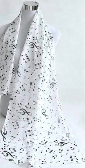Music Note Scarf |2 colors|