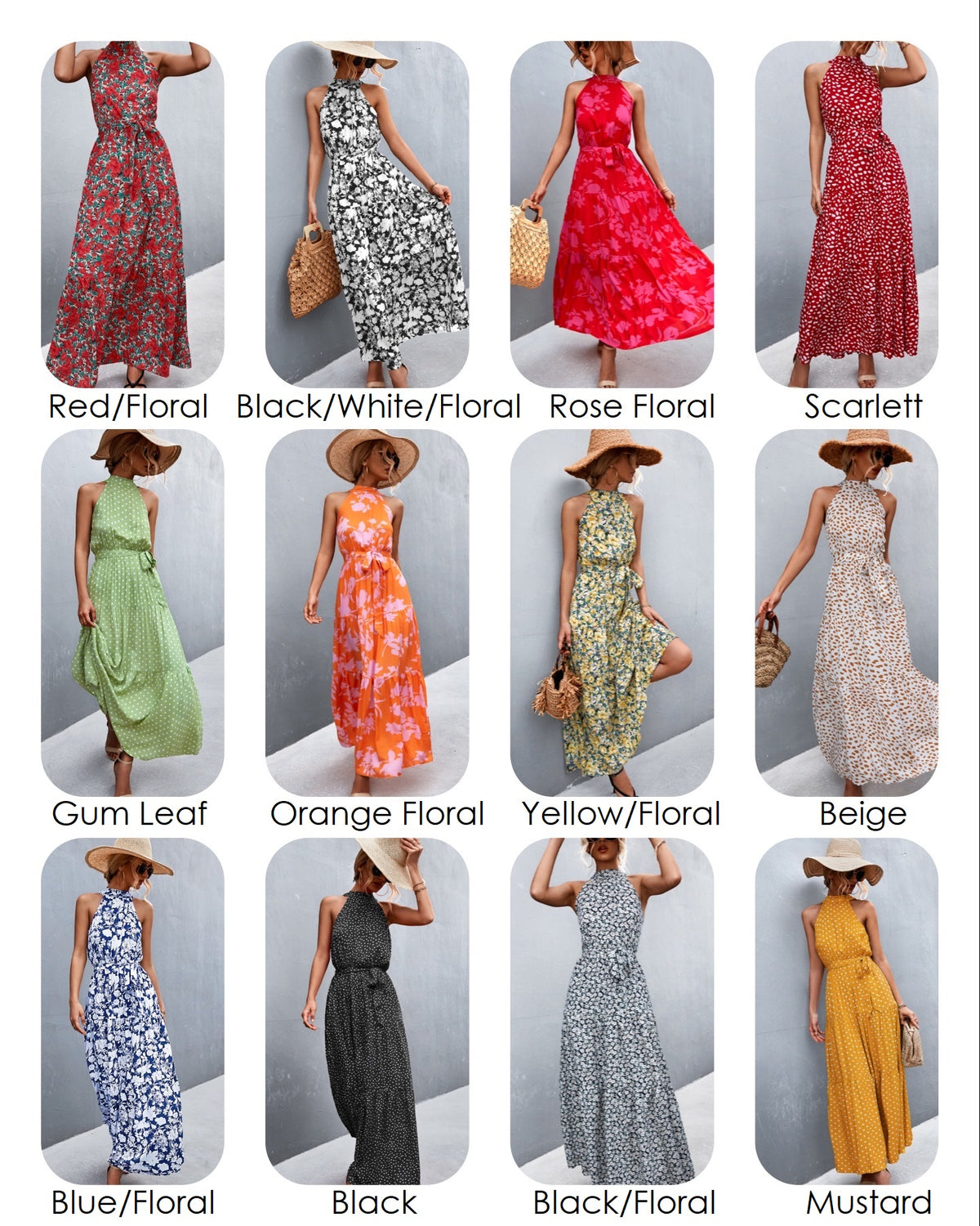 Tempting Twelve Maxi Dress | 12 colors |