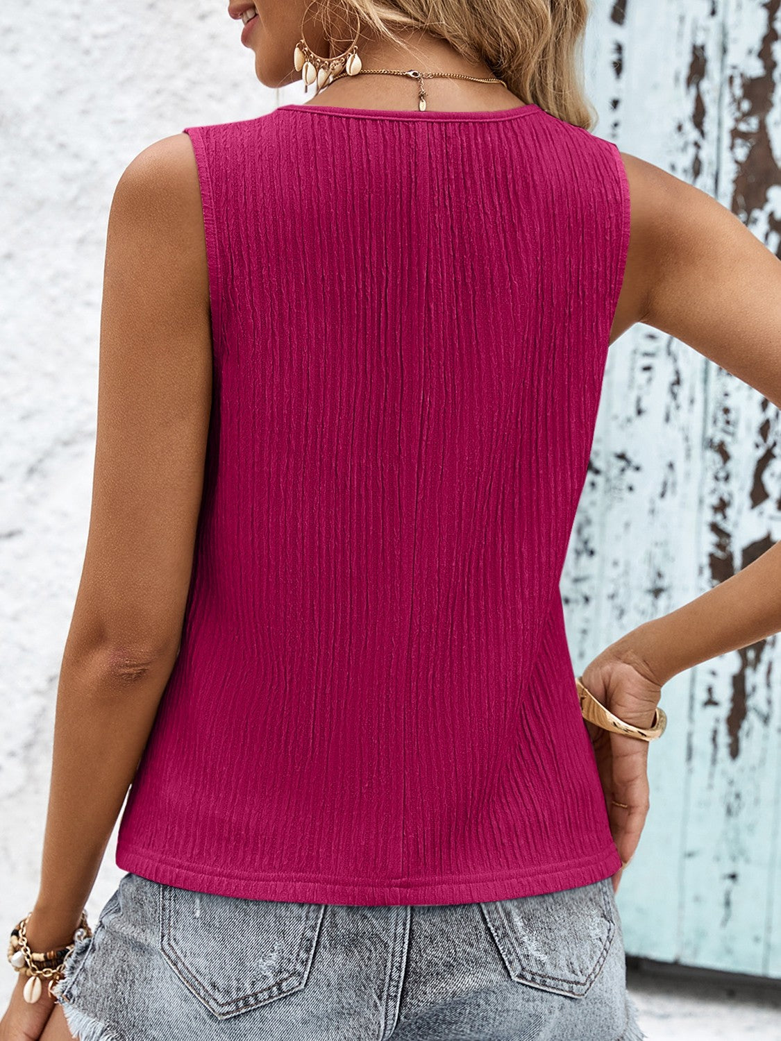 Carina Crochet Lace V-Neck Tank Top | 3 colors |