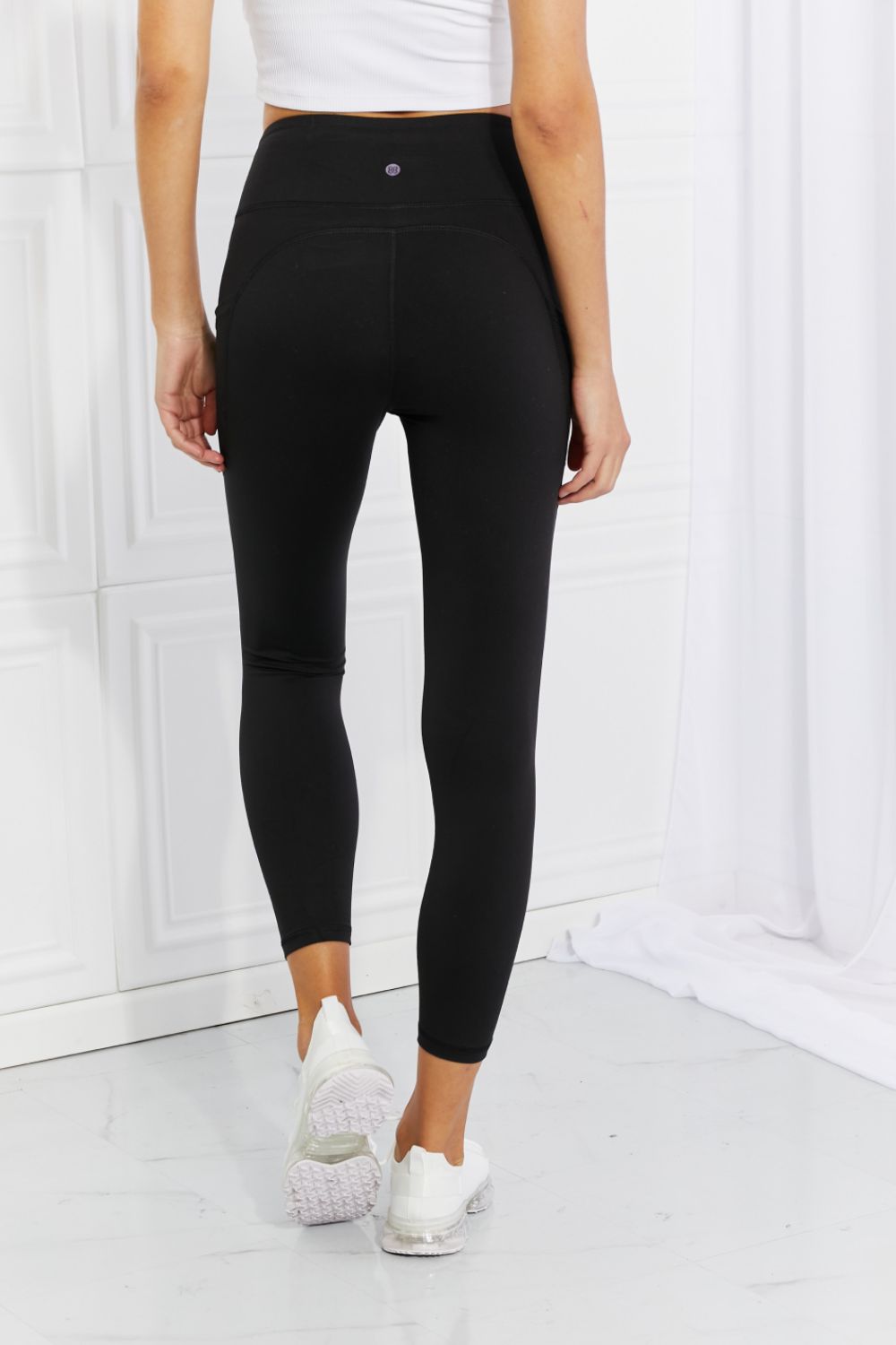 Reflective Dot Leggings with Pockets