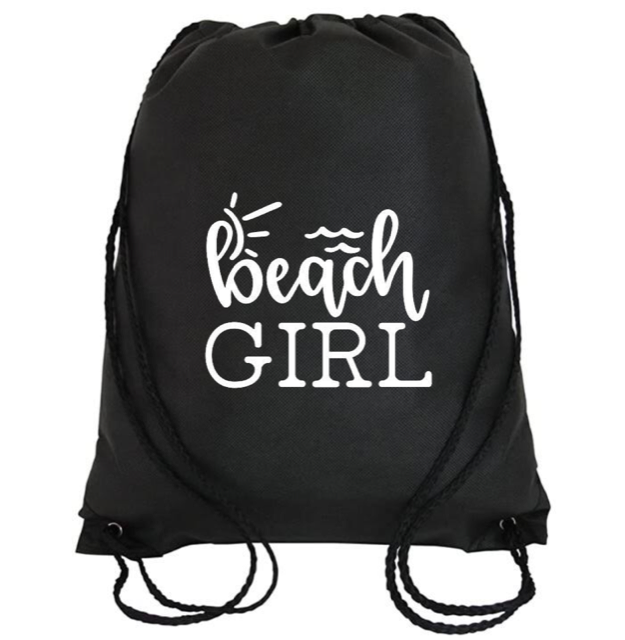 Cinch Bag: Beach Girl