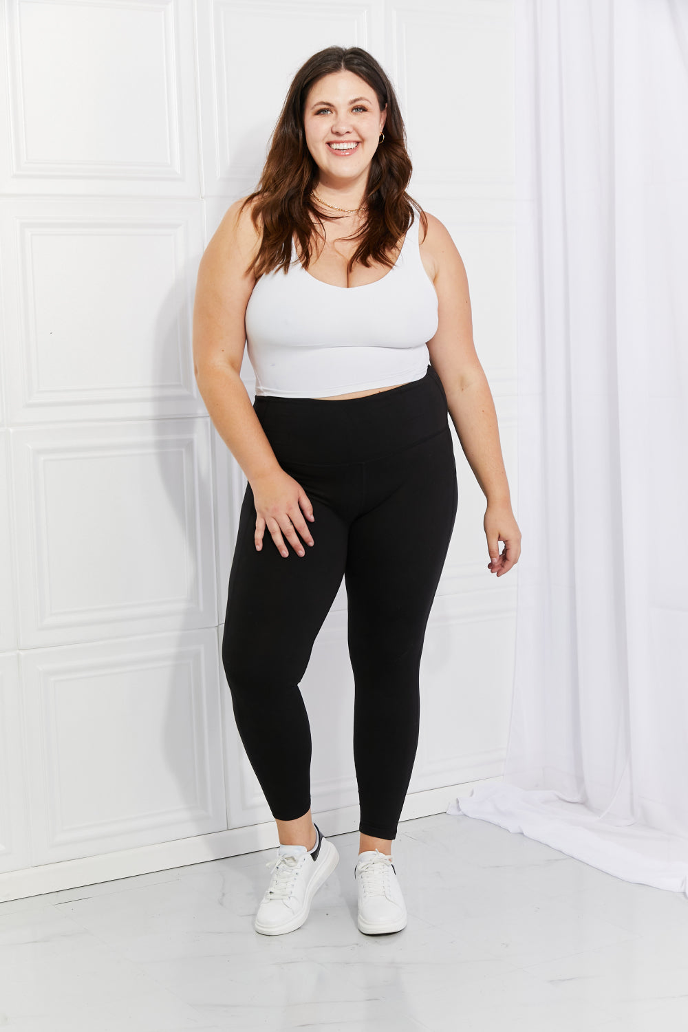 Reflective Dot Leggings with Pockets
