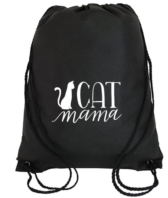 Cinch Bag: Cat Mama