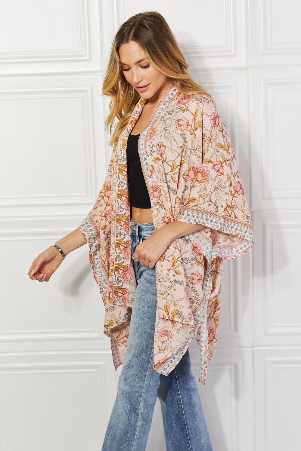 Floral Leaf Chic Kimono