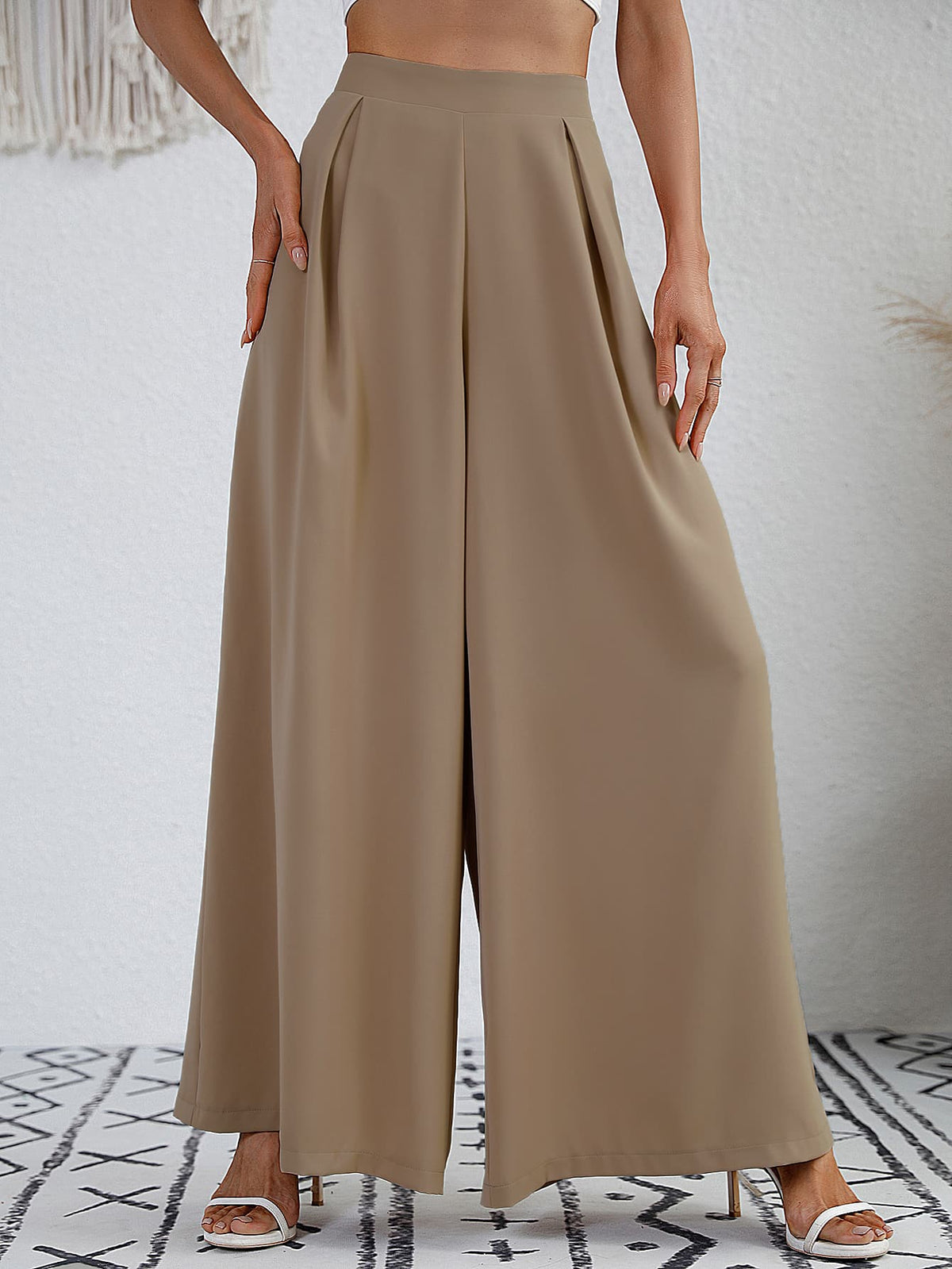 Weekender Wide Leg Pants in Camel