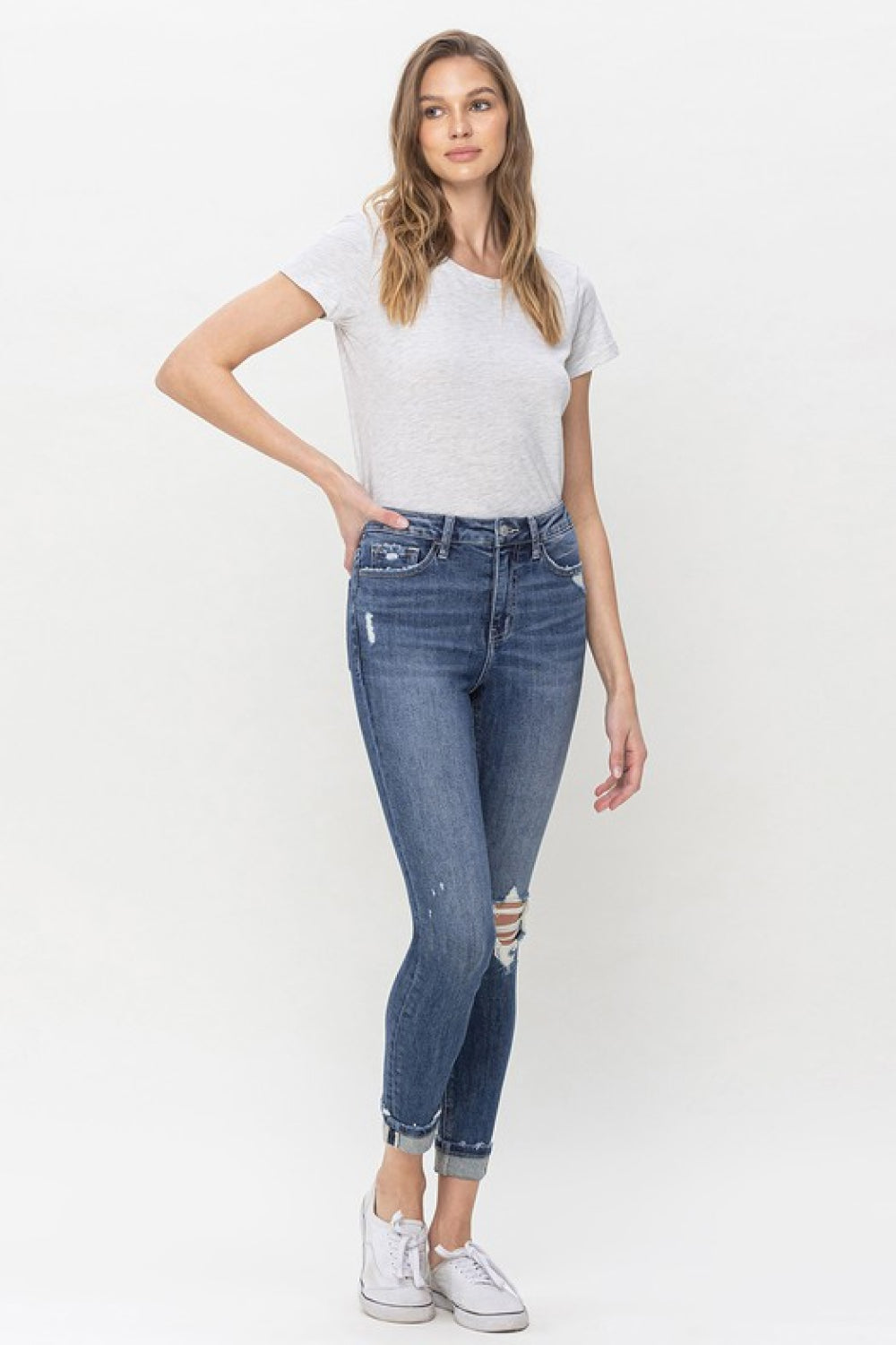 Teagan High Rise Cropped Skinny Jeans