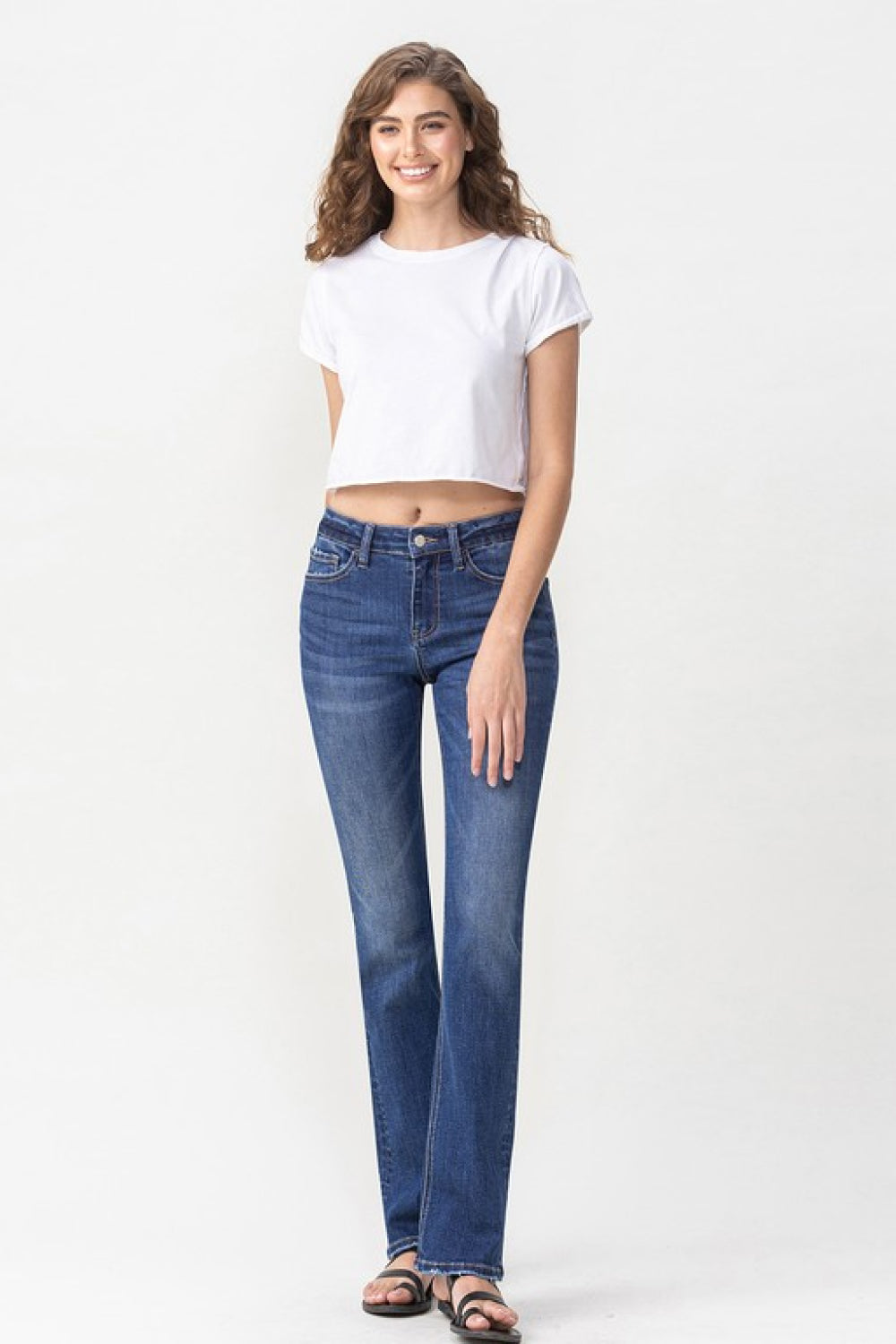 Rebecca Midrise Bootcut Jeans Dark Wash