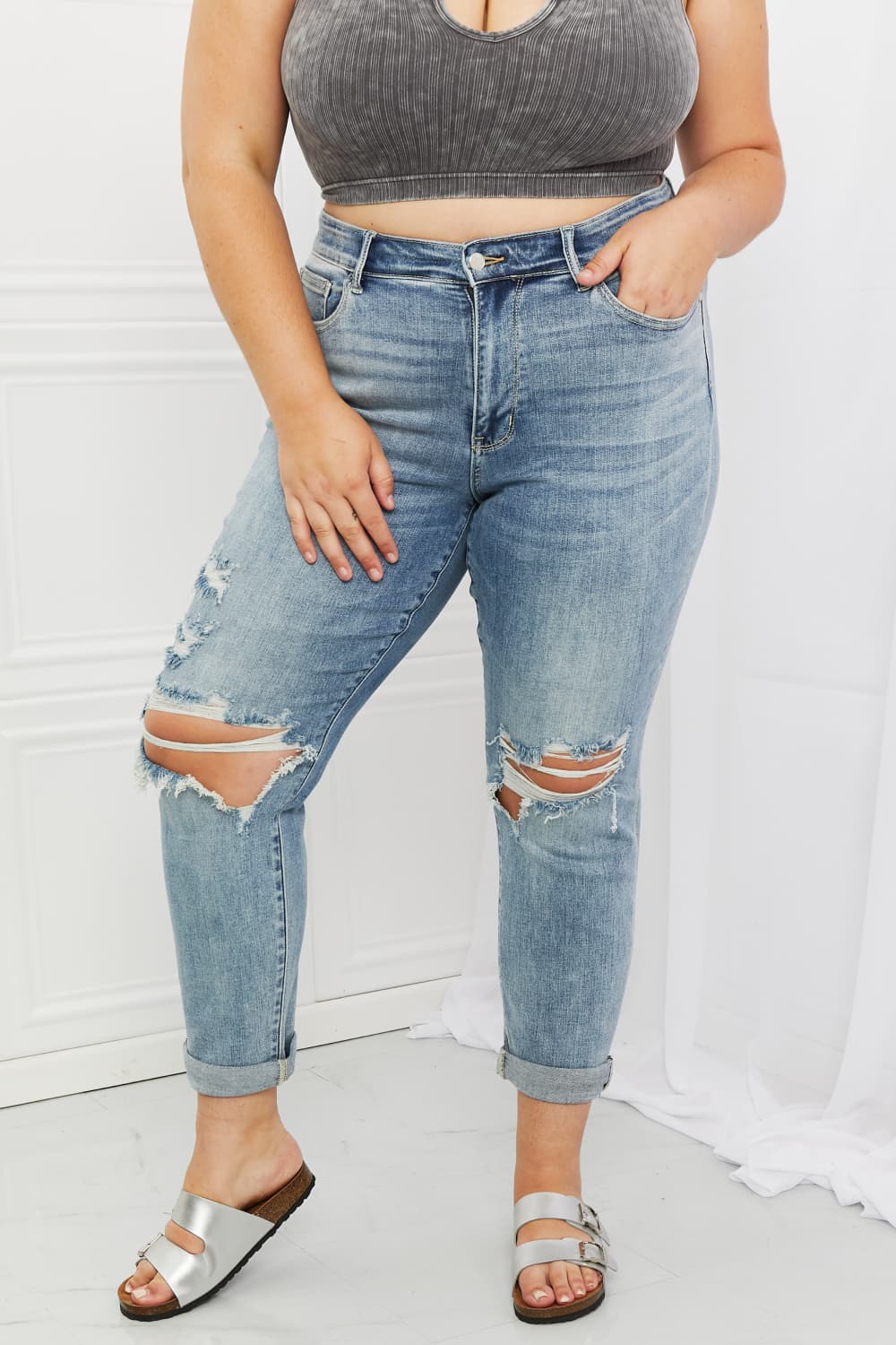 Judy Blue Malia Boyfriend Jeans