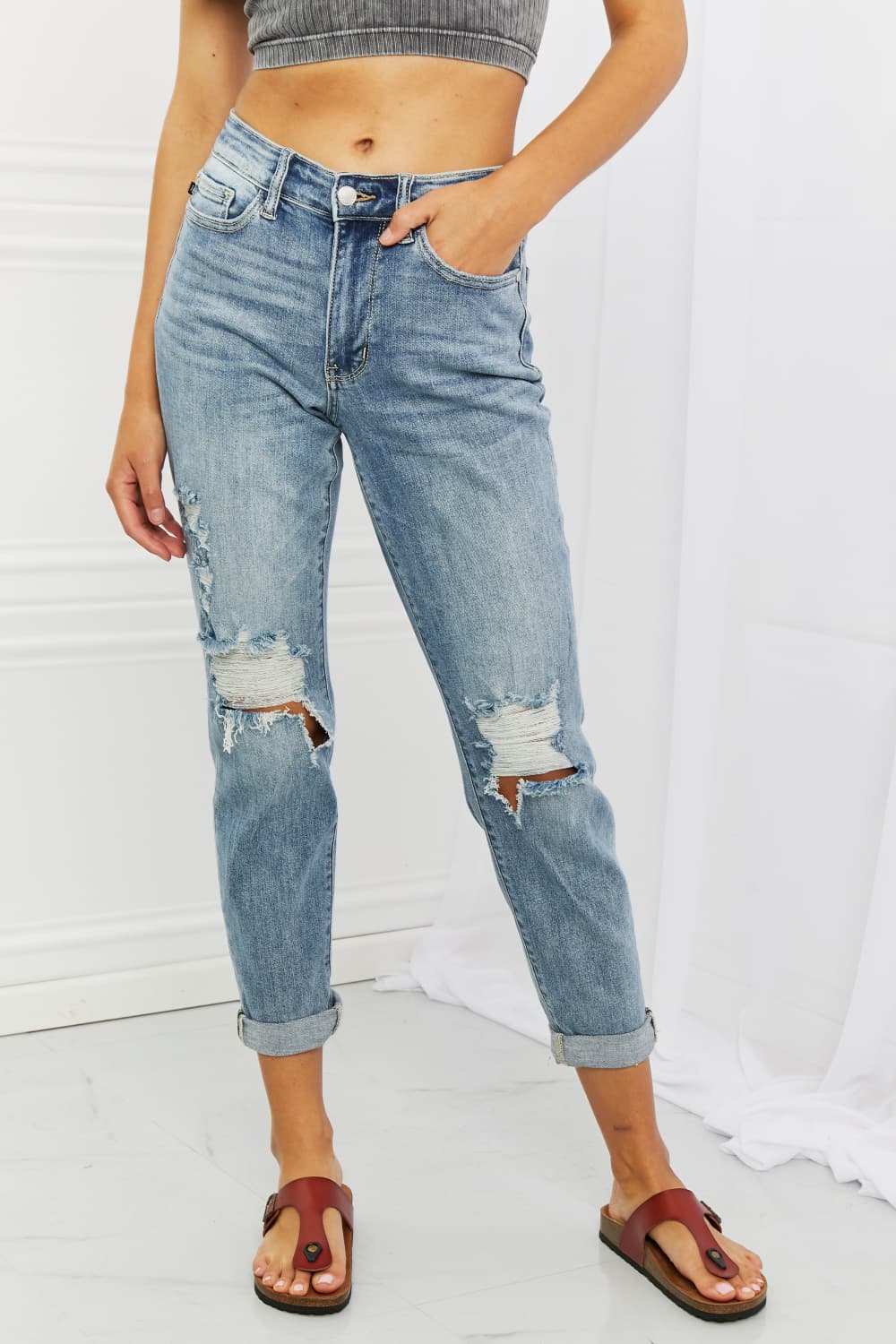 Judy Blue Malia Boyfriend Jeans