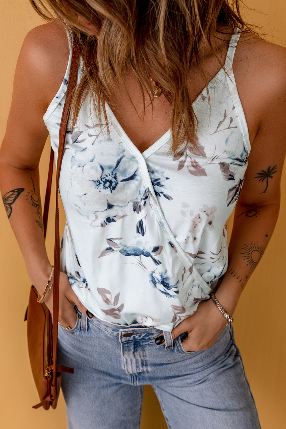 Floral or Feathers Tank | 2 colors |