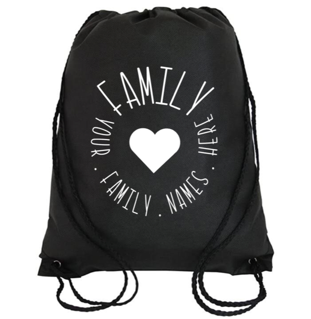 Cinch Bag: Family Circle * Personalized