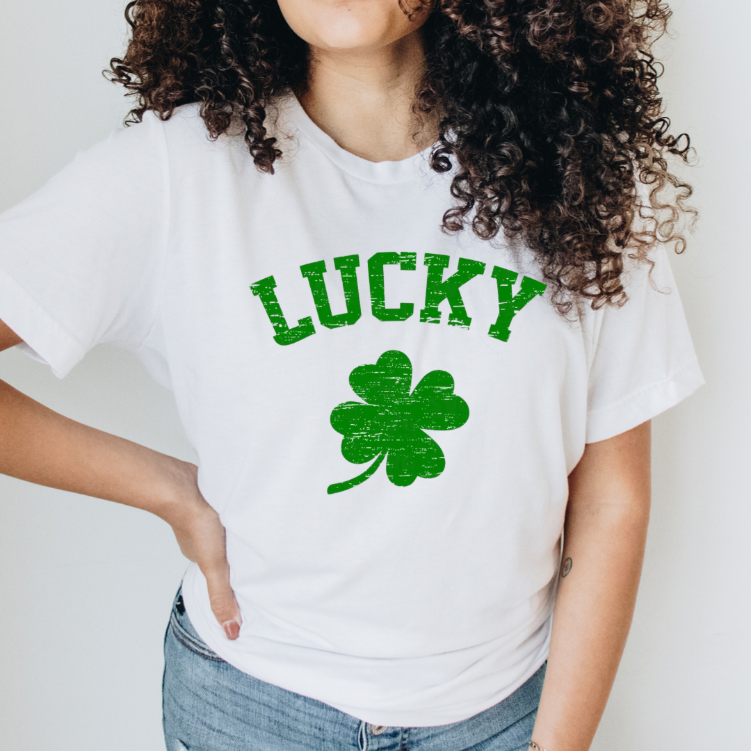 St. Patrick's Day Graphic Tee Shamrock Lucky Green Paddy