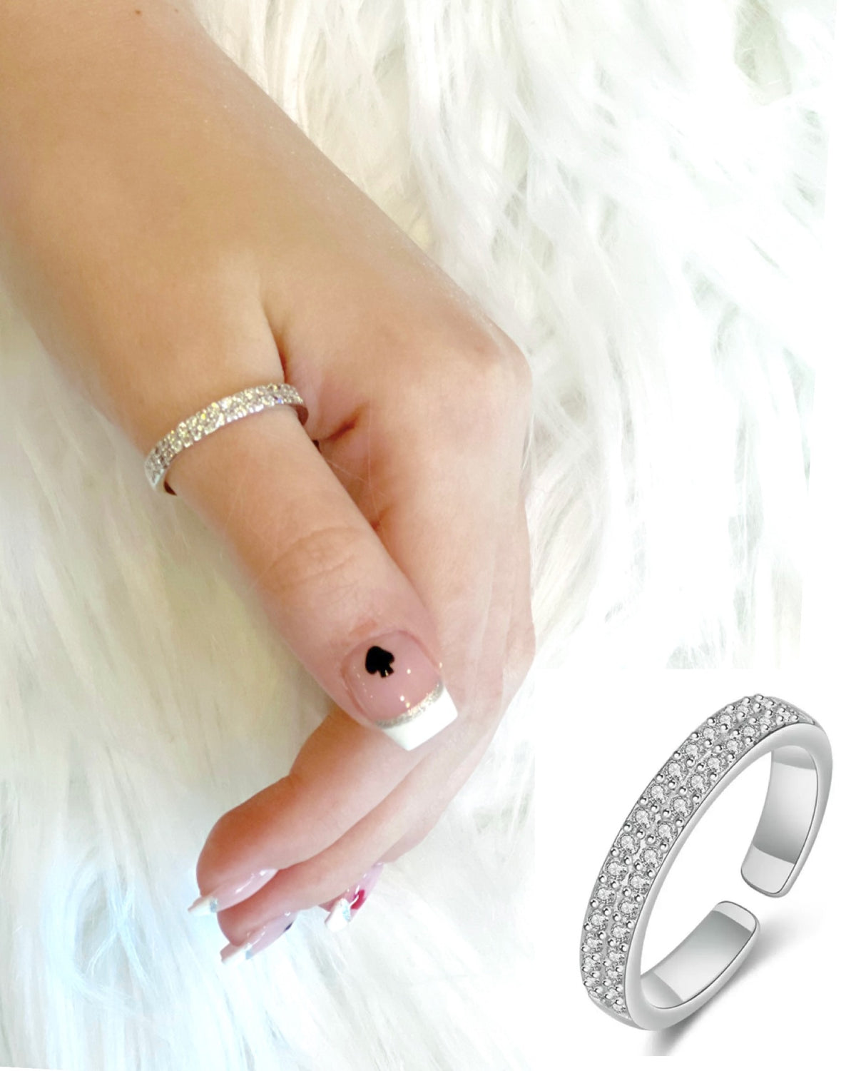 Adjustable Double Layer Ring