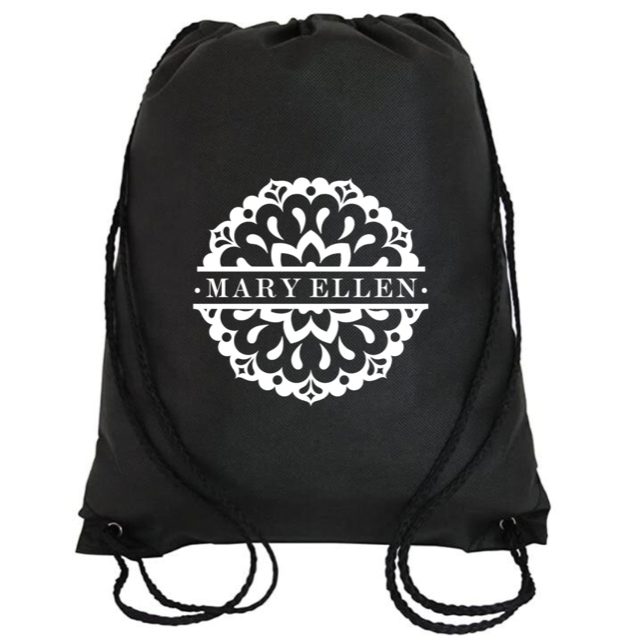 Cinch Bag: Mandala Personalized * Add your name