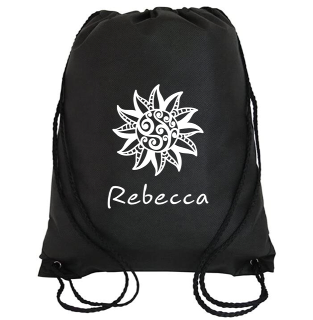 Cinch Bag: Tribal Sun Personalized * Add your name