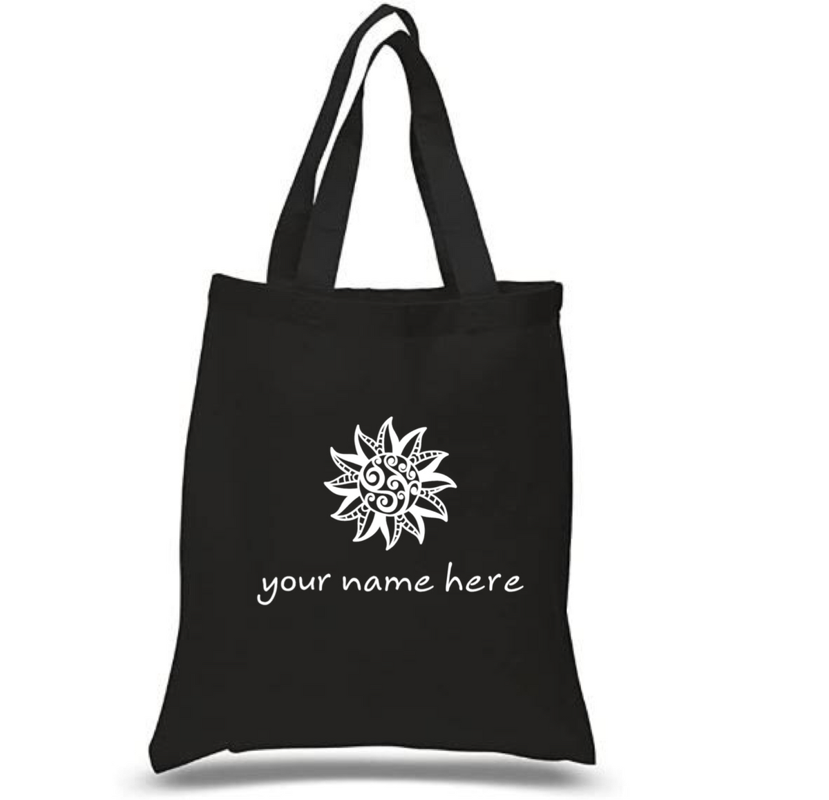 Tote Bag: Tribal Sun Personalized * Add your name